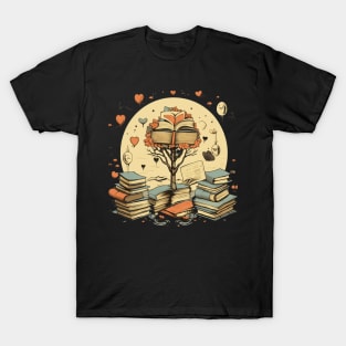 Tree growing from a book Gift for Bookworm T-Shirt